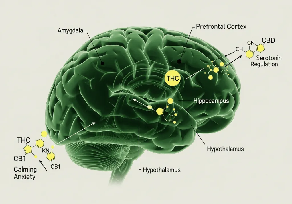 how medical marijuana anxiety treatment works the endocannabinoid system
